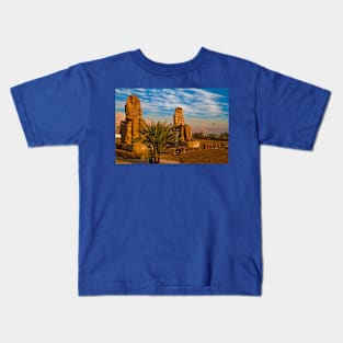 Egypt. Luxor. Colossi of Memnon. Kids T-Shirt